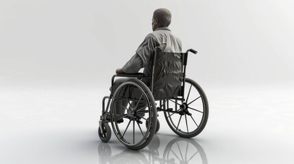 Obraz premium wheelchair for people 3D disability concept