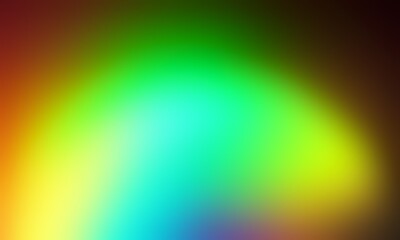 Abstract blurred background image of red, green, yellow colors gradient used as an illustration. Designing posters or advertisements.
