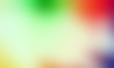 Abstract blurred background image of red, green colors gradient used as an illustration. Designing posters or advertisements.