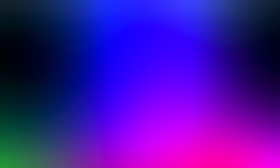 Abstract blurred background image of blue, pink, green colors gradient used as an illustration. Designing posters or advertisements.