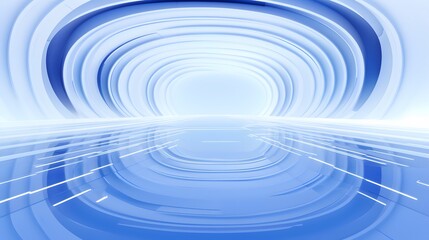 Obraz premium 3d rendering of white and blue abstract geometric background. Scene for advertising, technology, showcase, banner, game, sport, cosmetic, business, metaverse. Sci-Fi Illustration. Product display
