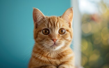 Fototapeta premium Close-up of an Orange Tabby Cat