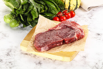 Raw rib eye beef premium steak