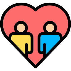 Vector Icon Friendship, Solidarity, Friends, Hand, Love, Friend Love