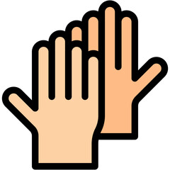 Vector Icon High Five, Trust, Friendship, Agreement, Deal, Happy, Hand