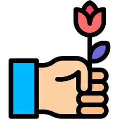 Vector Icon Flower, Propose, Proposal, Situation, Engagement