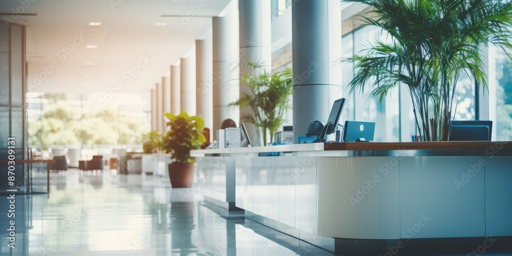 Sticker modern office lobby interior design