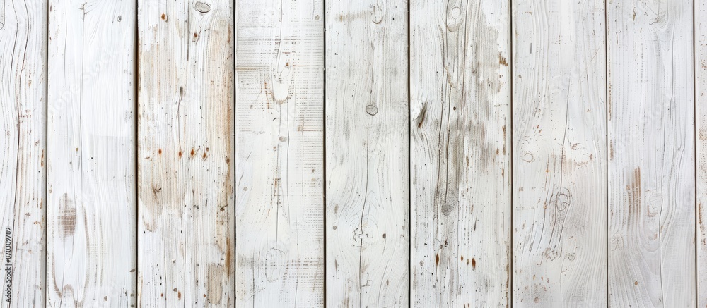 Poster background featuring a white wood plank texture suitable for a copy space image.