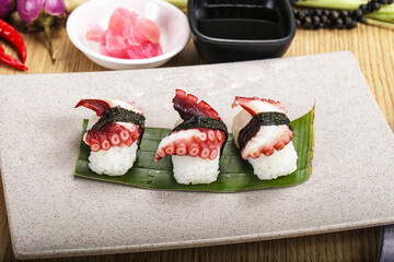 Japanese cuisine - sushi with octopus