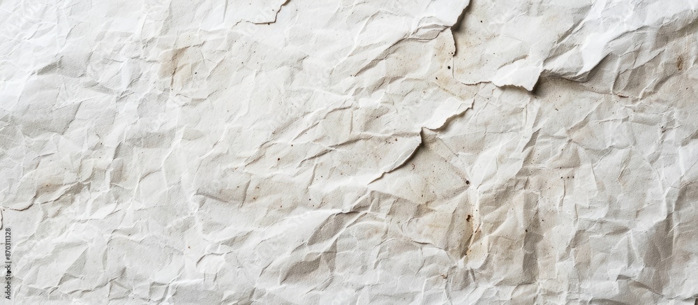 Poster lightly textured white paper background with rough spots and a blank area for copy space image.
