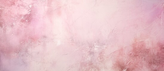 Fototapeta premium Aged light pink stucco wall texture with an abstract painted surface offers a pastel background, ideal for designs with copy space image.