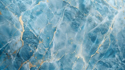 Obraz premium This image features a luxurious abstract blue and gold marble texture, highlighting the natural elegance of the marble pattern