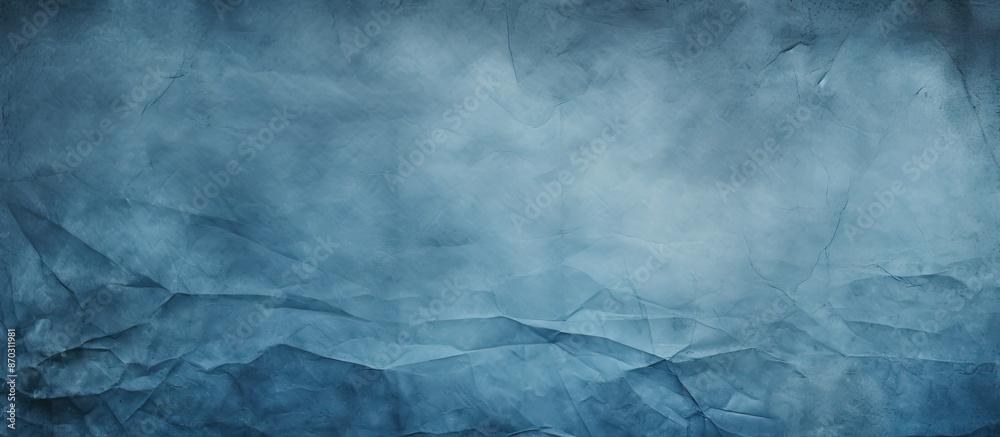 Poster textured background of crumpled blue grunge paper with copy space image.