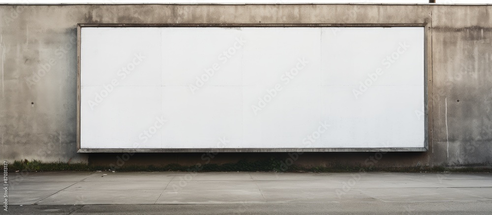 Poster Billboard on a street wall with space for your own text in banners and other elements for a copy space image.