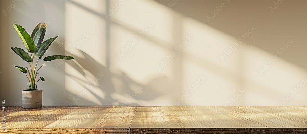 Aufkleber Table with no items on it, displaying a copy space image.