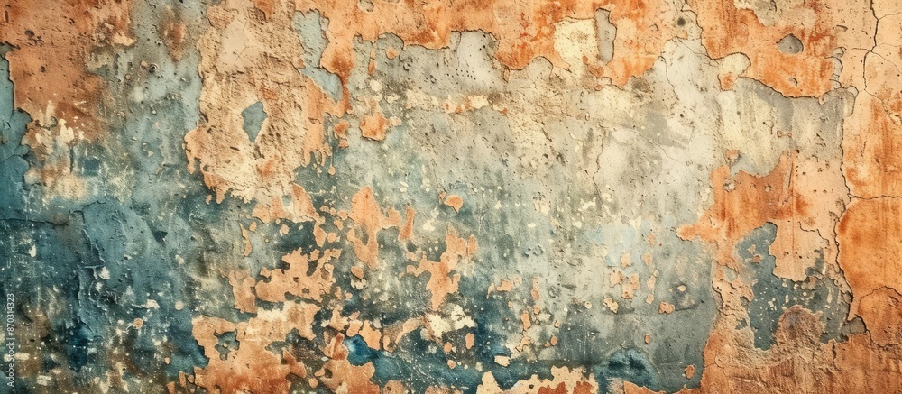 Poster Old grunge wall for texture background. with copy space image. Place for adding text or design