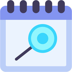Vector Icon Search, Calendar, Time And Date, Schedule, Event