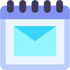 Vector Icon Calendar, Date And Time, Latter, Email, Message