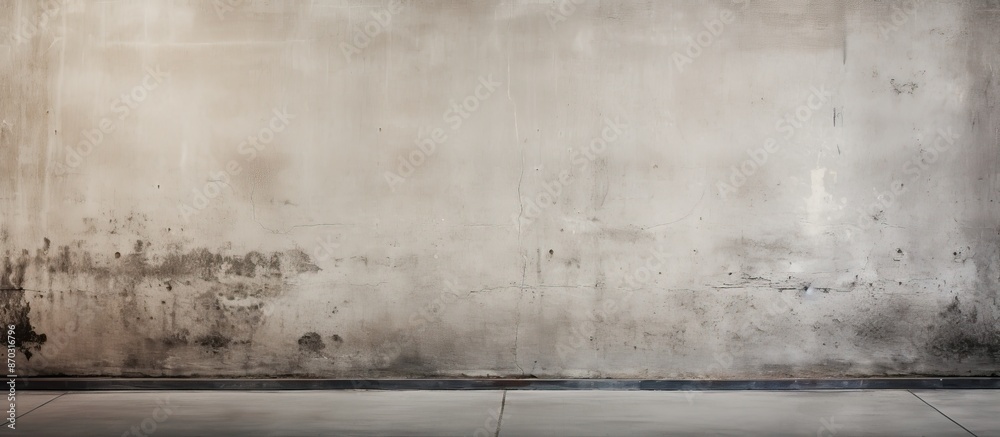 Poster industrial building with a grungy concrete wall featuring a crack, perfect as a backdrop for your de
