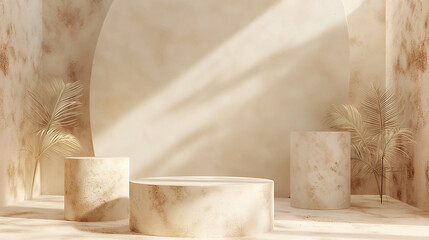 podiums for product placement and mock up