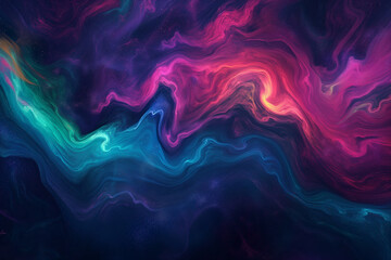 Fototapeta premium A beautiful abstract wallpaper that captures the fluidity of motion with abstract lines by Playing with gradient colors and transparency to enhance the dynamic feel, colorful abstract wallpaper design