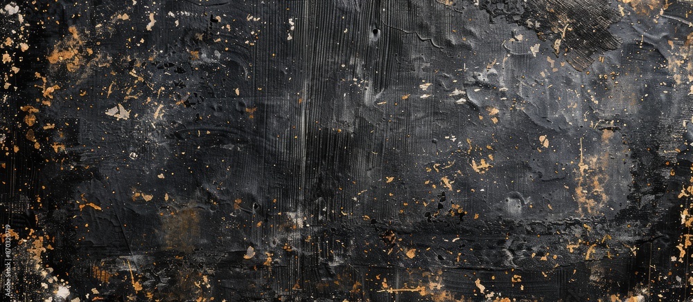 Poster abstract grunge black painted chipboard banner background with decorative texture and copy space ima