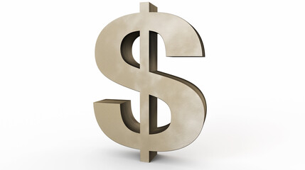 Obraz premium dollar icon isolated on white background