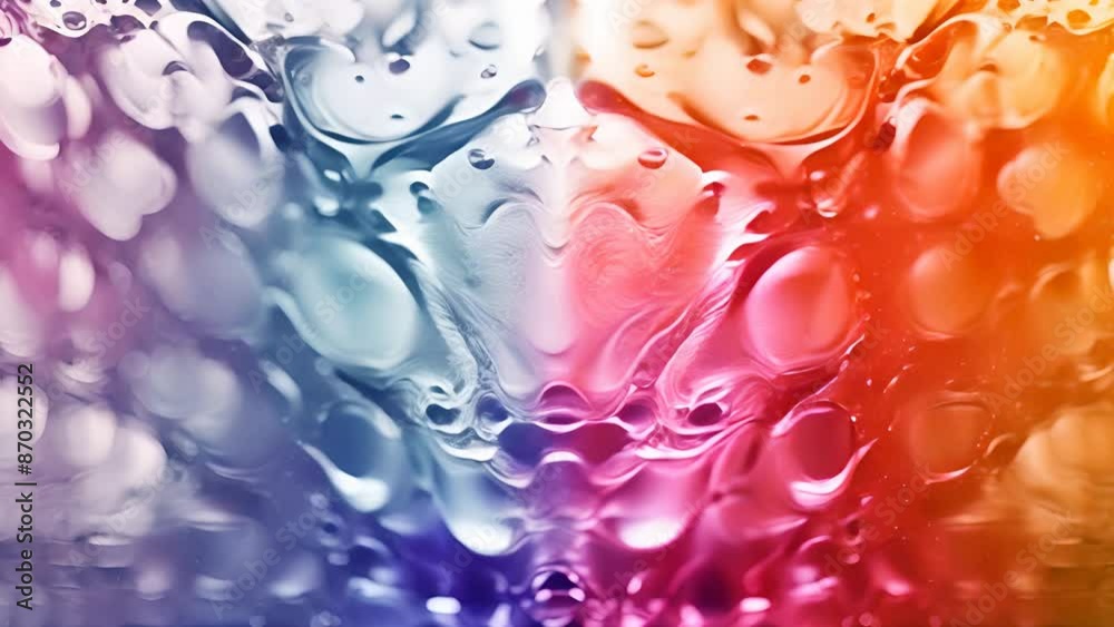 Poster an energizing burst of colors in a luminous liquid gradient