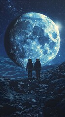 Explorers Mapping Uncharted Territories on Newly Discovered Moon with Augmented Reality Technology