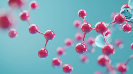 Molecules on background