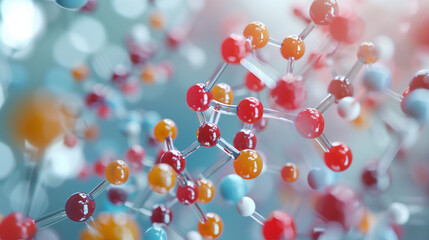 Molecules on background