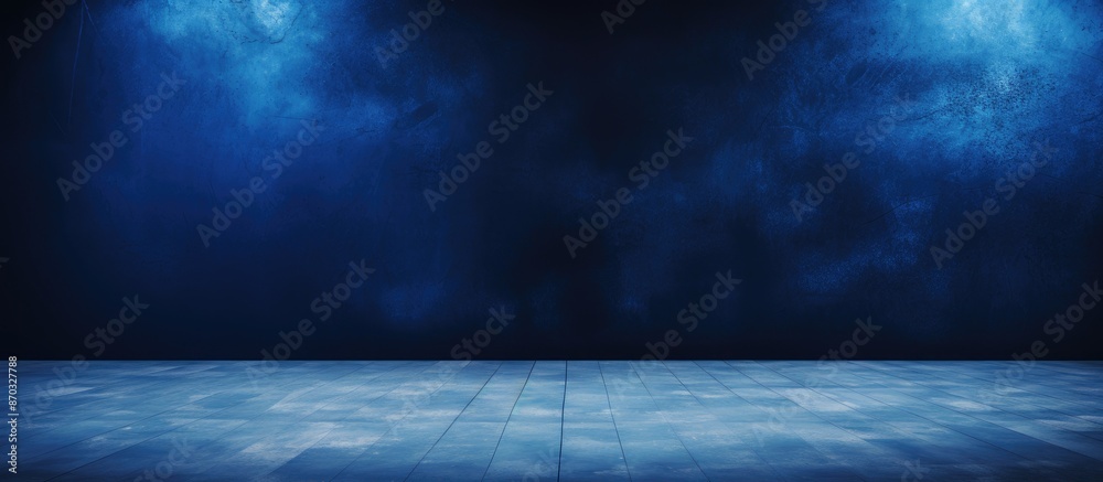 Poster a background with a deep blue hue perfect for showcasing a copy space image.