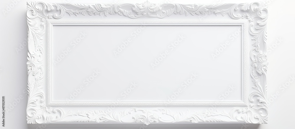 Poster white background isolated photo frame with copy space image.