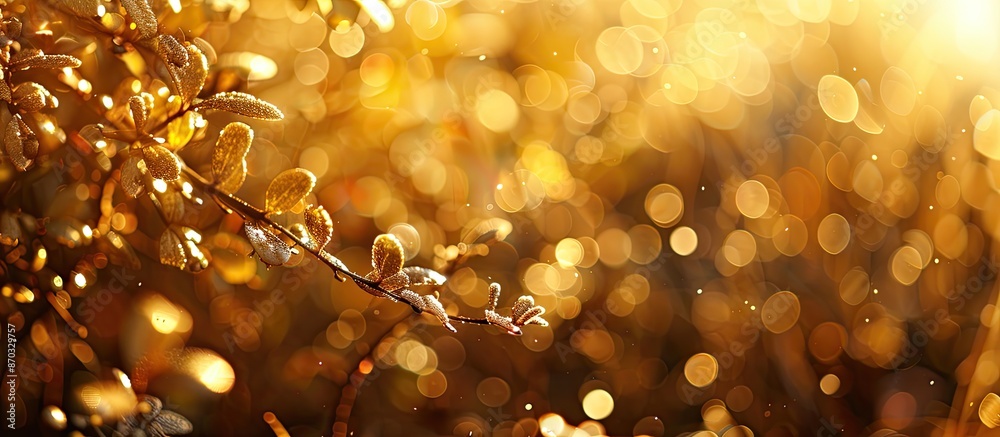 Leinwandbilder bokeh in a shade reminiscent of champagne with copy space image.