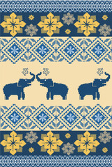 Cross-stitch pattern, Traditional Slavic ornament 
,Ukrainian embroidery, Folklore design, European  costume detail, Scandinavian style, Ethnic knit, Woolen
Handmade needlework,Rustic fabric design, 
