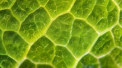 green background of plant cells