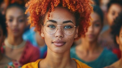 Obraz premium Visualize a diverse group of people from different age demographics engaging in a vibrant community festival