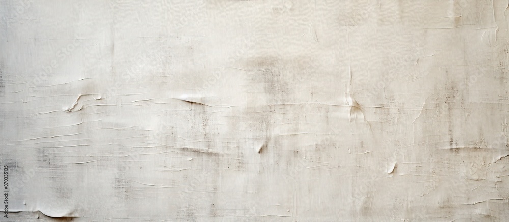 Poster Texture of a white canvas background with copy space image.