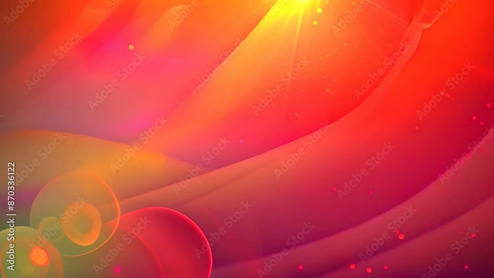 Poster An overlay of bold lens flare over a retro-futuristic gradient background evoking nostalgia and technological advancement.