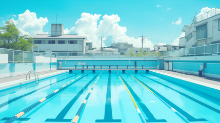 中学校のプール