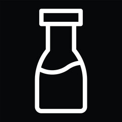 White Upward Arrow in a Square Icon on Black Background