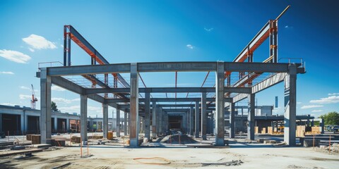 Fototapeta premium Construction Site Under Construction