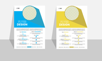 Corporate business flyer template design
