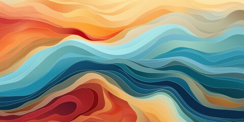 Fototapeta premium Abstract Colorful Wave Design