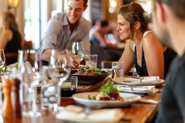 Food Critic Engaging in Food Dialogue, discussing culinary techniques and ingredients, Generative AI