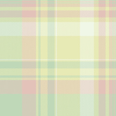 Crossed textile plaid seamless, endless vector pattern fabric. Native background tartan check texture in light and white colors.