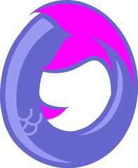 Mermaid Letter Alphabet Vector Element
