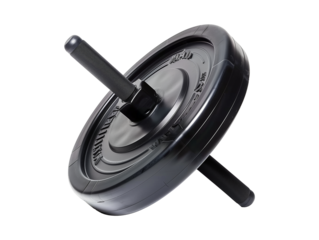 Abdominal roller exercise wheel isolated on transparent or white background, png