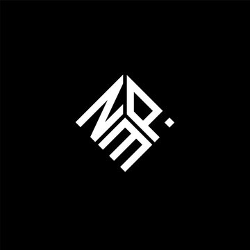 NMP letter logo design on black background. NMP creative initials letter logo concept. NMP letter design.