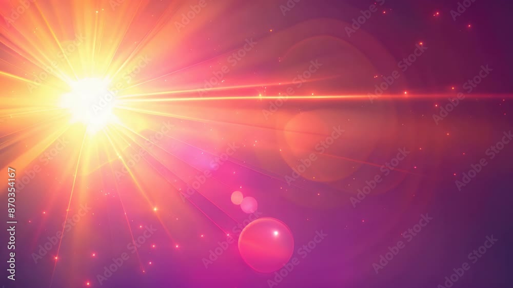 Poster Gradient background with sharp lens flare overlay captures the power and intensity of the scene.